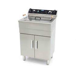 Maxima Friteuse - 30 L - 1 panier - avec robinet de vidange et support - 3701117761095_0