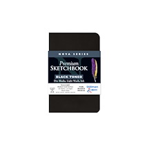 NOVA SERIES CARNET SOUPLE 46F 8,9X14CM 150G - NOIR - LOT DE 2