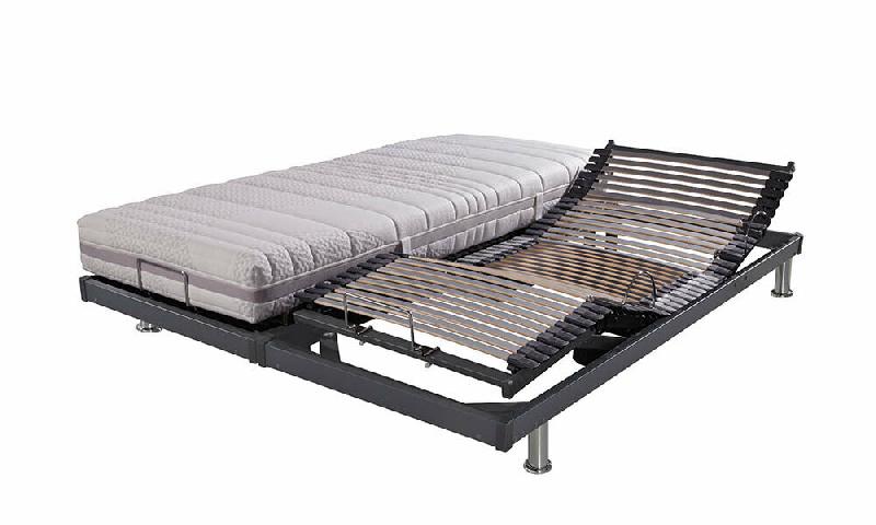 PACK LIT ÉLECTRIQUE SWING + MATELAS TANARO  MARRON 90+90X200 CM