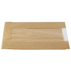 Packnwood FHC - 1000Pcs - Sac papier kraft brun à fenêtre - 60x180x220mm - marron papier 210SVIS2214_0