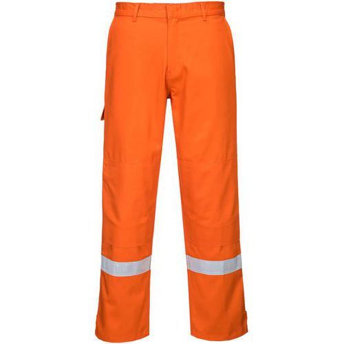 PANTALON BIZFLAME PLUS STANDARD FR26 S ORANGE/BLEU - PORTWEST