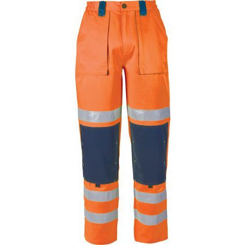 PANTALON HAUTE VISIBILITÉ ORANGE ET MARINE DE TAILLE XXXL - SINGER SAFETY