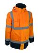Parka 4x1 haute visibilité - 100% polyester Oxford enduit TPU - Bandes rétro-réfléchissantes - Certification OEKO-TEX®_0