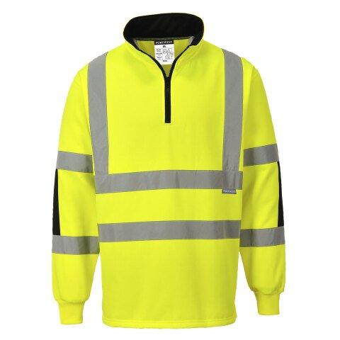 PORTWEST B308 SWEATSHIRT RUGBY XENON JAUNE - TAILLE XL