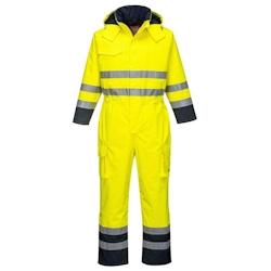 Portwest - Combinaison de pluie résistante au feu BIZFLAME RAIN Jaune / Bleu Marine Taille 2XL - XXL 5036108298365_0