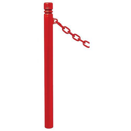 POTELET PROVINCE Ø76 MM CHAINES 1 ANNEAU CITY ROUGE 3020 - PROCITY