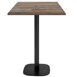 Restootab - Mange-debout 60x60cm - modèle Round vieux plancher - marron Bois manufacturé 3760371513765_0