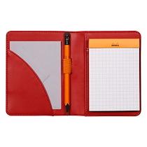 RHODIARAMA LIVRET PORTE-BLOC N°11 POUR BLOC OU CARNET FORMAT A7 - COQUELICOT - LOT DE 2
