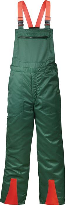 Salopette de protect. Ctre les coupures FICHTE taille 58 verte/rouge 70 % PES / 30 % coton FELDTMANN_0