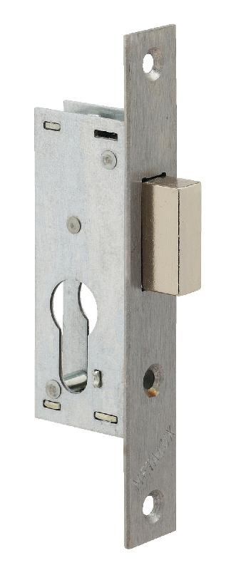 Serrure monopoint à larder profil étroit pêne dormant seul petit coffre série 14 largeur 39,5mm - METALUX - f114390000 - 041043_0