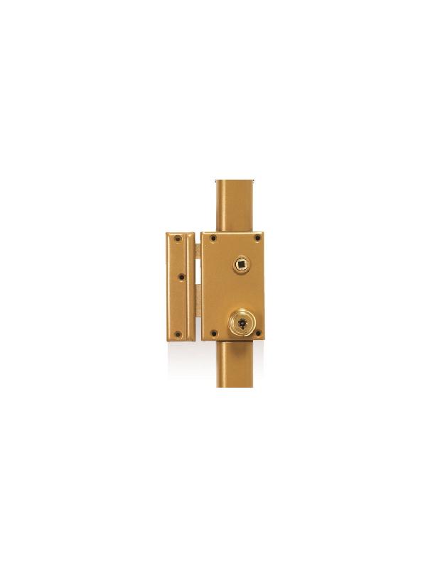SERRURE EN APPLIQUE 3 POINTS 70 VERTICAL FOUILLOT A2P* CYLINDRE DE 47,5MM À 7 AILETTES GAUCHE - POLLUX - 074710