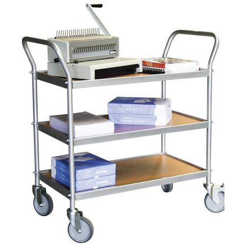 SERVANTE FIMM 150 KG 3 PLATEAUX 780X420 MM MÉLAMINÉ - FIMM