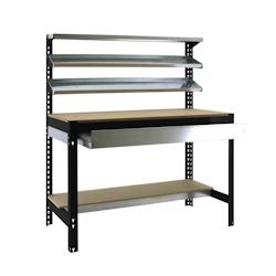 SIMONRACK banque de travail simonwork bt1 box 900 anthracite/bois - métal 8425437138102_0