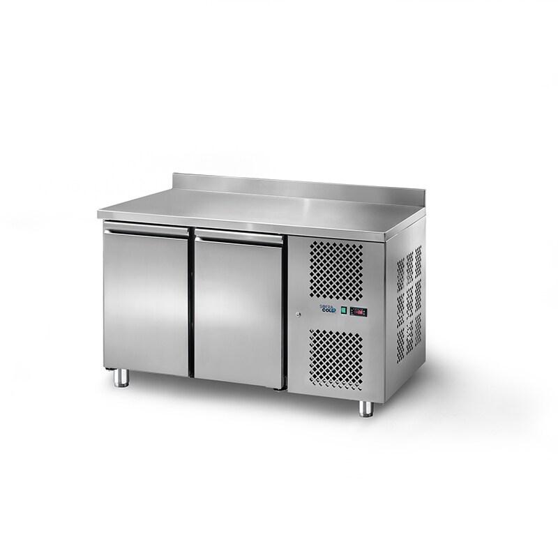SOFRACA Table Réfrigérée Négative Gn 1/1 - 2 Portes - Prof 700 Mm - Avec Dosseret - Réf:TRG2N - TRG2N_0