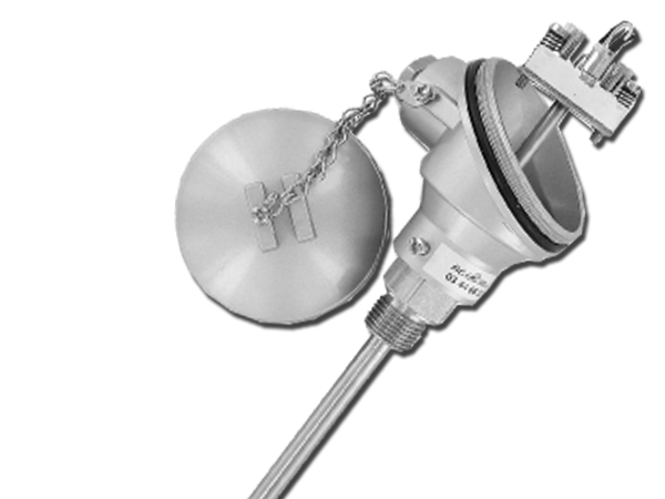 Sonde de température - sortie tête avec raccord fixe sous tête MRST CI T25 - Pt100 Classe B, Temp -70/+260°C_0