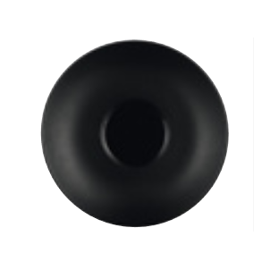 SOUS-TASSE À DÉJEUNER NOIRE 16.5CM EN PORCELAINE - CHEF & SOMMELIER - OLEA BLACK