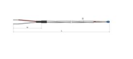 Thermistance filaire Téflon blindé (PFA/B/PFA) - HC40 - Types NTC/PTC - Plages -40°C à +200°C_0