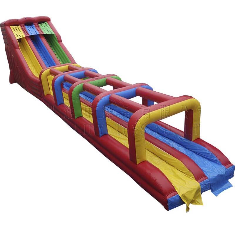 Toboggan aquatique géant 2 pistes - 30m de long, 7m de large, 6m de haut - Norme CE EN 14960_0