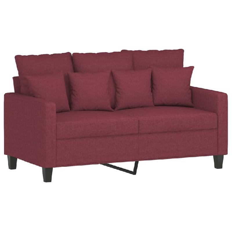 VidaXL Canapé à 2 places Rouge bordeaux 120 cm Tissu Modèle Aero Select - 8721012139916_0