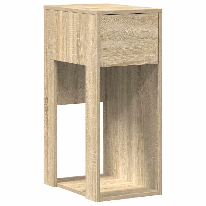 VidaXL Support de tour d'ordinateur et tiroir chêne sonoma 30x44x74 cm Modèle Soho Plus - 858733_0