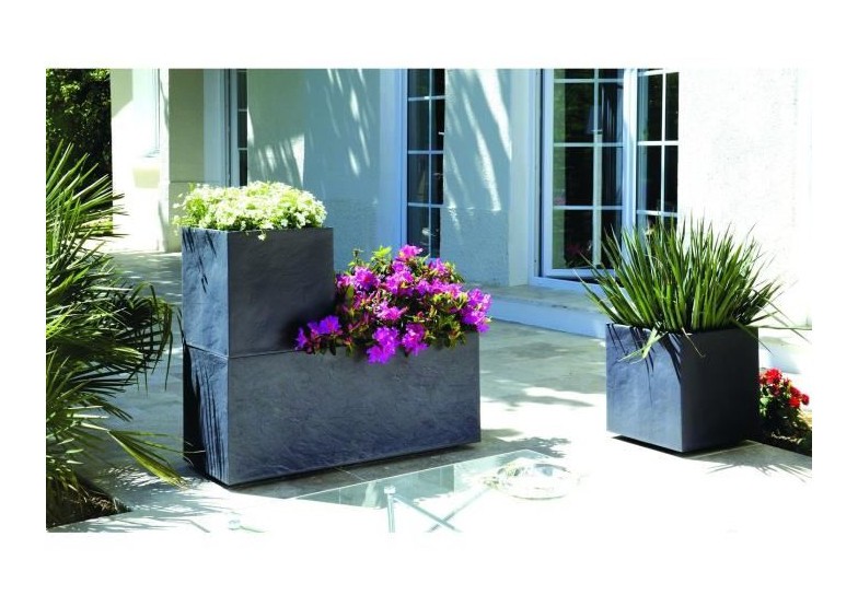 VOLCANIA BAC JARDINIERE 97,6L ANTHRACITE 100X40X40 - EDA