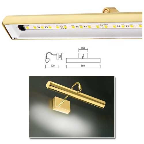 Applique opera led 6w laitonné 3000k aric_0