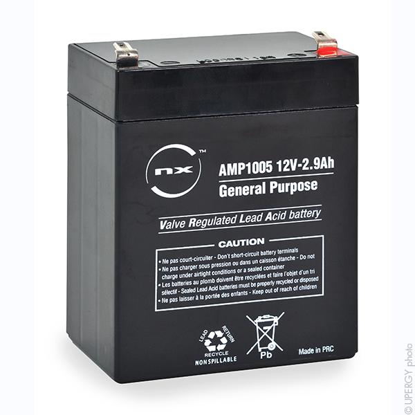 BATTERIE PLOMB AGM NX 2.9-12 GENERAL PURPOSE 12V 2.9AH F4.8_0