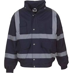 Blouson de travail haute visibilité  GORT 3279 bleu marine T.M Yoko - M bleu polyester 6933883209274_0