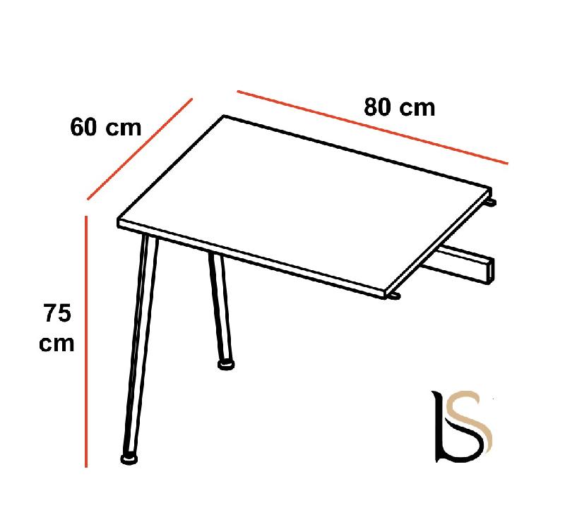 Bureau retour pour série X3 - Officity - 80, Anthracite, Béton_1
