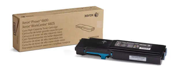 Cartouche de toner Cyan Xerox Phaser¢ 6600, WorkCentre¢ 6605_0