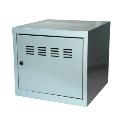 Casier de bureau individuel juxtaposable CUBE  - H. 36 cm Alu_0