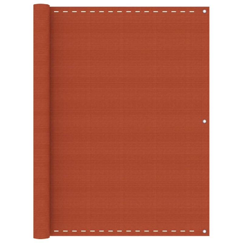 ÉCRAN DE BALCON BRISE PARE VUE PROTECTION CONFIDENTIALITÉ ORANGE 120 X 400 CM PEHD 02_0010287_0