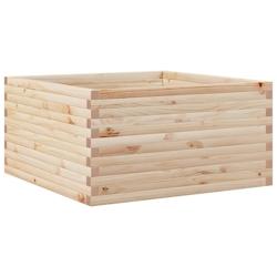 Helloshop26 - Jardinière bac lit surélevé plantes fleurs terrasse jardin 90 x 90 x 46 cm bois de pin massif marron 02_0038052 - 3000214036434_0