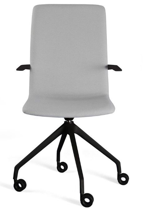 Koda swiveling - chaise de bureau - sitis - accoudoirs noir et chrome_0