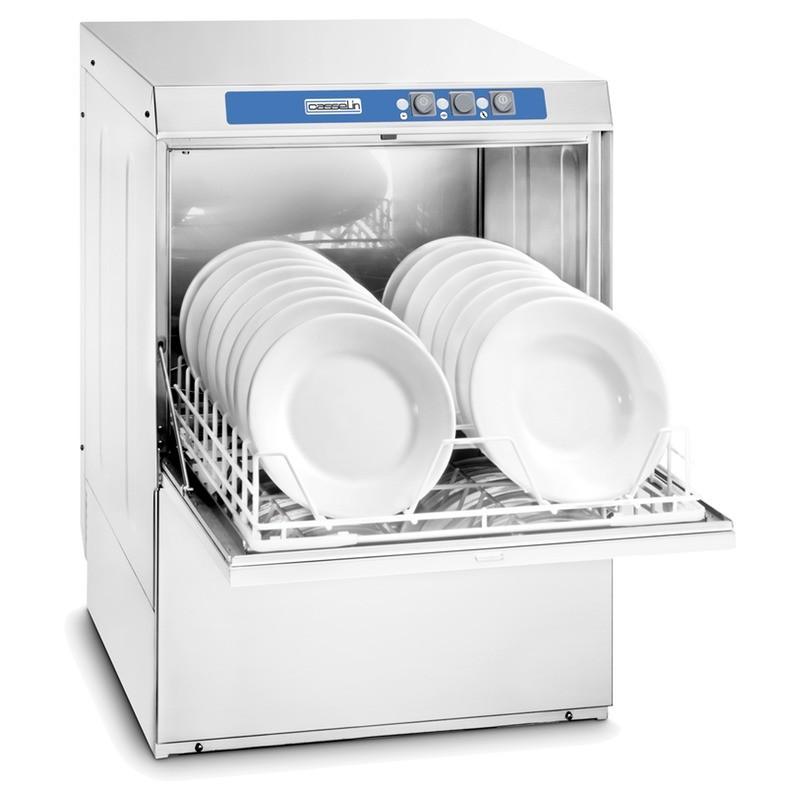 Lave-vaisselle CLVA50 Casselin - panier 500 mm - acier inoxydable - rendement 24 paniers/heure_0