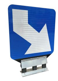 Panneau de police auto relevable sur articulation - Gamme ISOFLEX - STI Balisage routier_0