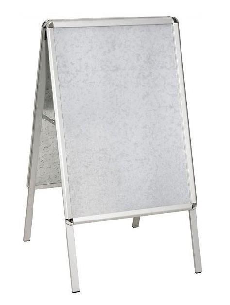 Stop trottoir double face - aluminium, acier et plastique - pliable avec protection anti-reflet_0