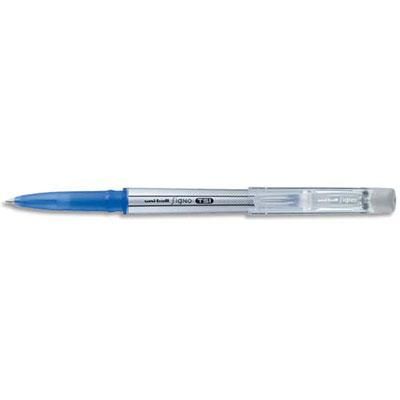 STYLO ROLLER UNIBALL SIGNO TSI - ENCRE GEL EFFAÇABLE - POINTE MOYENNE 0,7MM - DOUBLE GOMME: CAPUCHON ET EMBOUT STYLO - BLEU