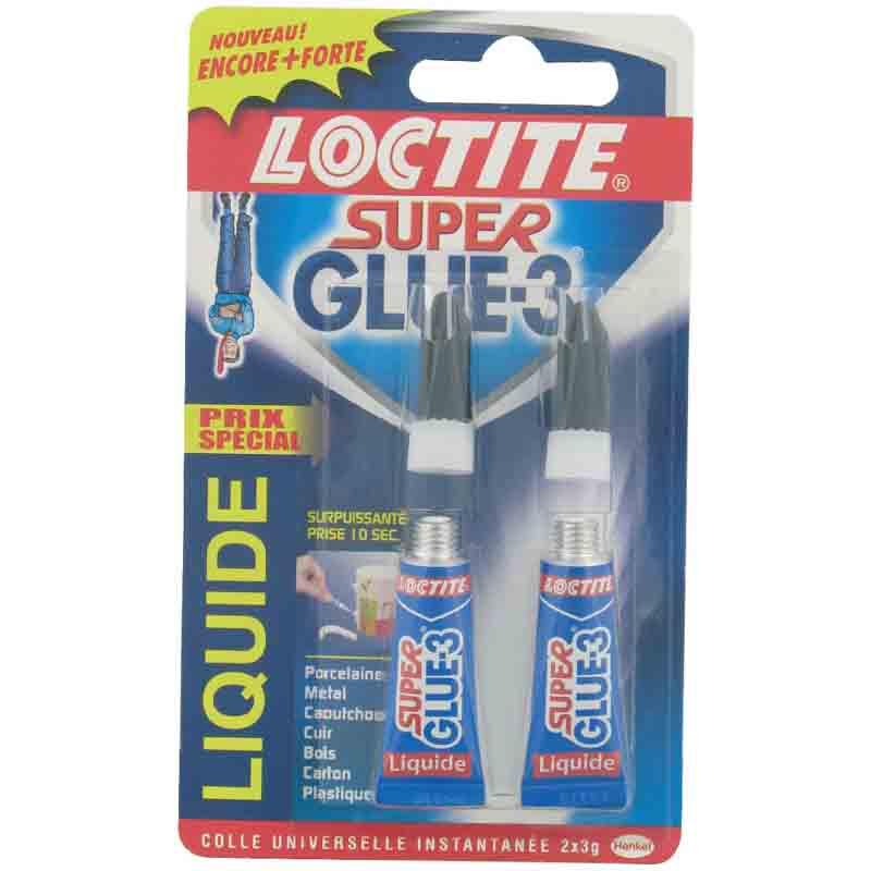 Super glue 3 - Loctite - Colle cyanoacrylate liquide - 2 x 3 g_0
