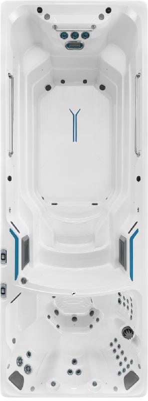 Système d'exercices SwimCross® X2000 - spa-jacuzzi de nage à jets et double température 6.1m_0