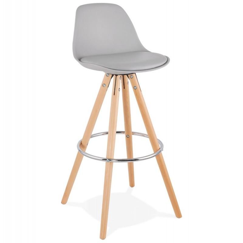 TABOURET DE BAR BJARKI 95CM GRIS - PARIS PRIX_0