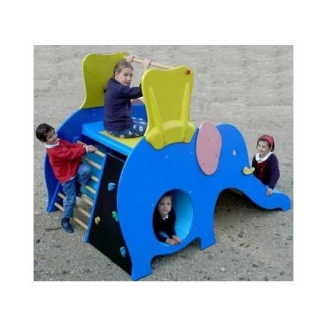 TOBOGGAN ÉLÉPHANT BLEU OU ROSE ENFANT_0
