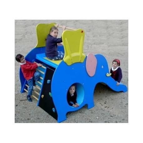 TOBOGGAN ÉLÉPHANT BLEU OU ROSE ENFANT_0