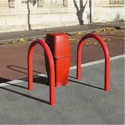 21585 - Arceau urbain en acier galvanisé ou laqué - Ø 60 mm - Hauteur 700 mm - Coloris RAL disponibles_0