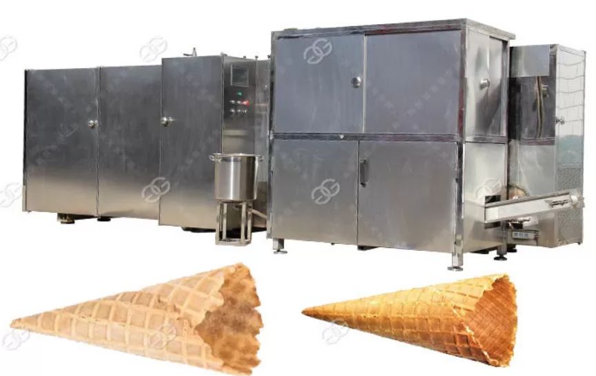 Appareil à cornet de glace professionnel - Henan Gelgoog - capacité 3000-4000 pcs/h - modèle GG-37 - acier inoxydable 304_0
