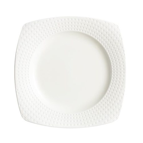 ASSIETTE CARRÉE 25.5 CM SATINIQUE