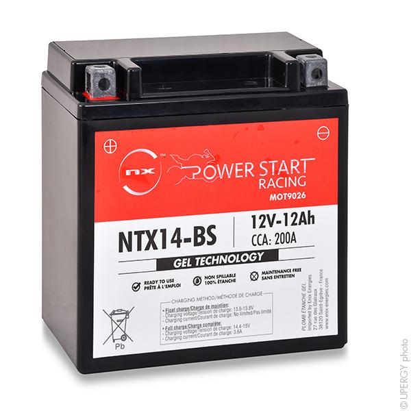 BATTERIE MOTO GEL YTX14-BS / FTX14-BS / NTX14-BS 12V 12AH_0