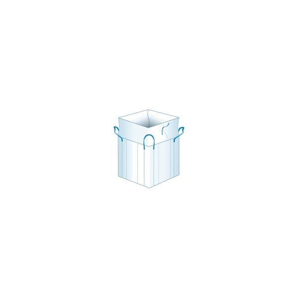 Big bag ré-emploi 87x87x130 cm - 1000 kg - avec jupe de remplissage et goulotte de vidange_0