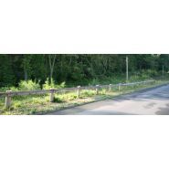 Bois RD7 - Glissière de sécurité Rousseau - Empêche les motards de passer sous la glissière, esthétique et renforçable en bois-métal_0