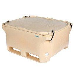 Caisse isotherme 400 litres - très résistante - 370L utiles - polyéthylène contact alimentaire_0